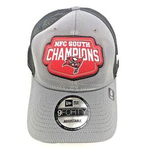 Tampa Bay Buccaneers Truckers Snapback Hat NFL NFC South Champions 9FORTY Mesh